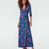 Abigail Silk Jersey Maxi Wrap Dress