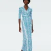 Abigail Silk Jersey Maxi Wrap Dress