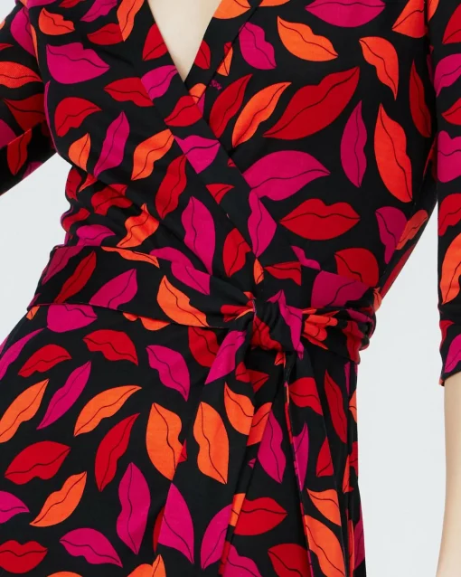 Abigail Silk Jersey Midi Wrap Dress