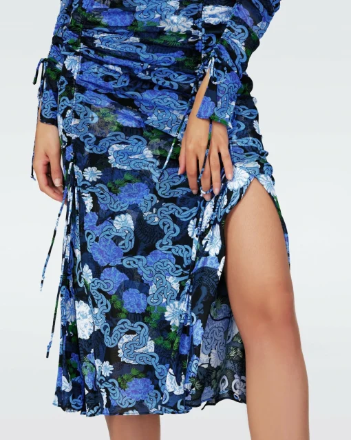 Dvf Corinne Dress In Dragon Dance