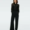 Dvf Louise Top In Black/Lace