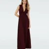 Dvf Marika Dress In Wine Pink