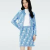 Dvf Morgaine Cardigan In Dvf Logo Blue