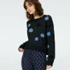 Dvf Phillipa Top In Dots Blue