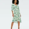 Eloise Faux Wrap Midi Dress