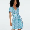 Julian Short Sleeve Silk Jersey Wrap Dress