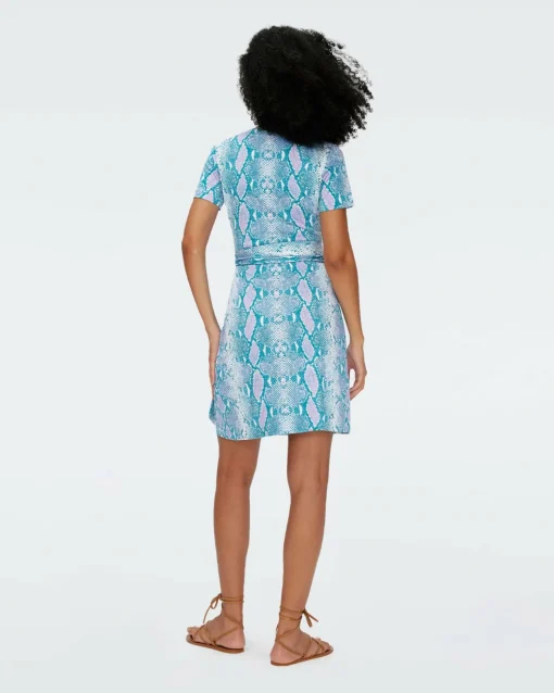 Julian Short Sleeve Silk Jersey Wrap Dress