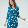 Julian Silk Jersey Wrap Dress