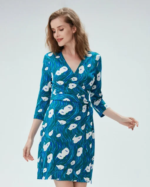 Julian Silk Jersey Wrap Dress