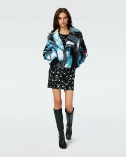 Ruthina Knit Jacquard Coat